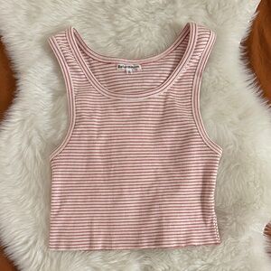 Reformation Red and White Striped Tank Top